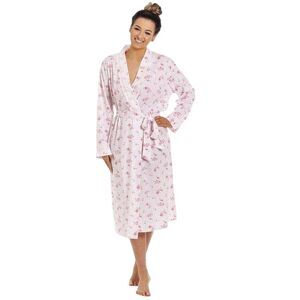 Camille Womens/Ladies Floral Cotton Lightweight Wrap / Pink